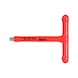 1/2 inch T-handle socket wrench with protective insulation, locking device, 200 mm - 1/2 inch T-handle socket wrench - 1