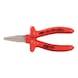 1000V flat-nose pliers, short jaws, 160 mm - Flat round pliers - 1
