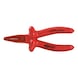 1000V flat-nose pliers, coated working head, 160 mm - Flat round pliers - 1