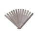 Piston feeler gauge, 8 leaves, 0.05-0.5 mm, 200 mm long - Special gauge - 1
