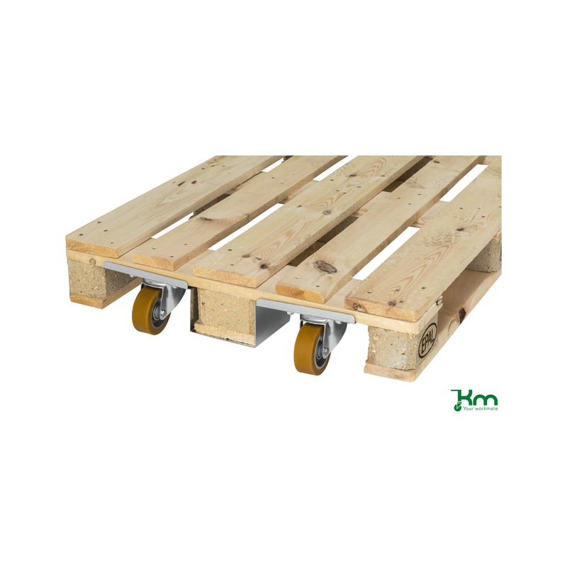 Euro pallet roller KM250 load capacity 2,000 kg - Euro pallet roller KM250