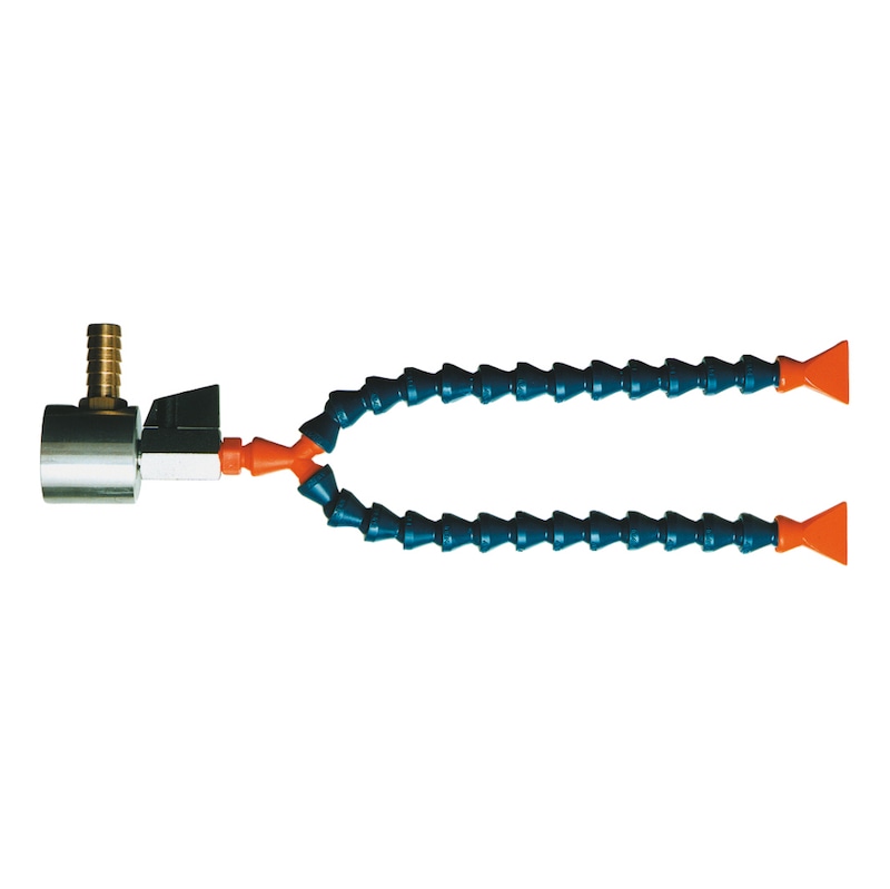 JETON Magnetfuß-Set 1/4″ Mit Kühlmittelschlauch 30cm, Flachdüse + Absperrhahn – Für EDM Und Werkzeugmaschinen