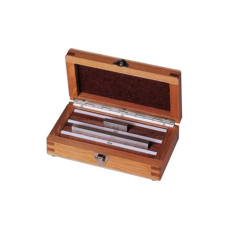 ORION gauge blocks, st, 4 pcs, tol. class 1 for vern call MR 250 mm, case - Parallel, steel gauge block set