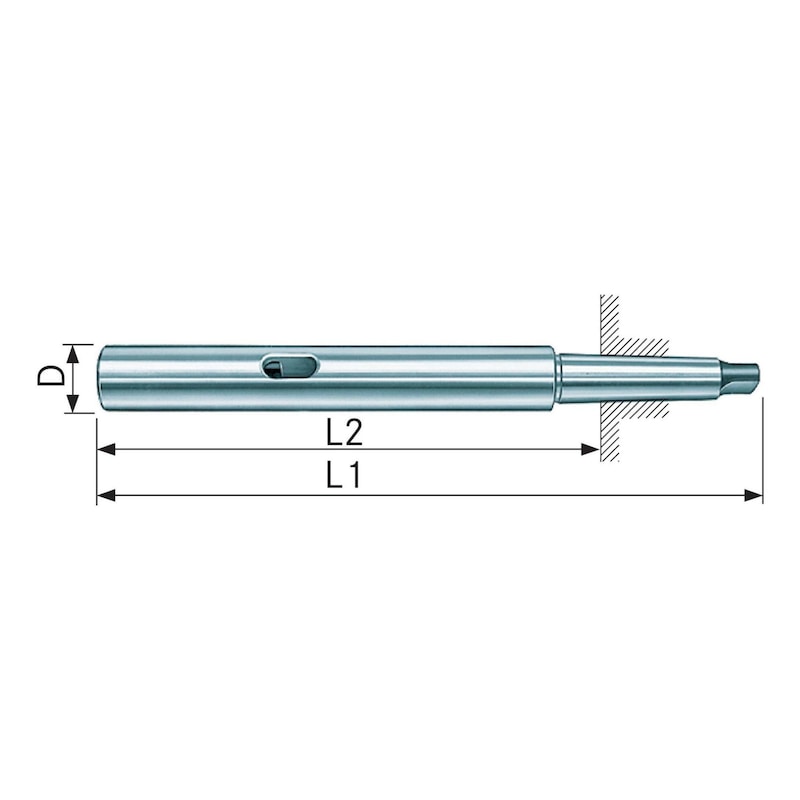 Extension sleeve MK 2/2 350 mm - Extension sleeves, Morse taper
