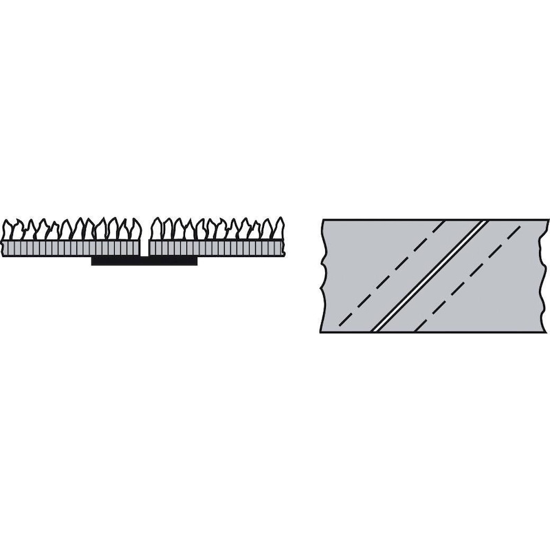 Sanding belts 150 x 2000 mm, grain size 80 - Sanding belts with fabric backing