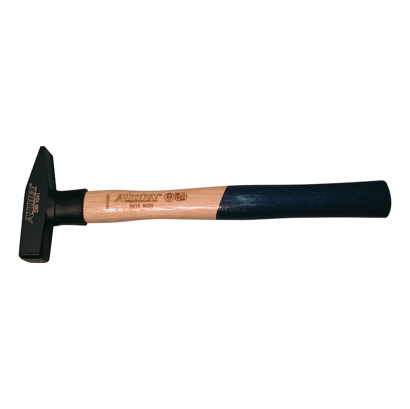 Marteau mécanicien ATORN 600 g, manche Hickory, manchon protection manche nylon - Marteau de mécanicien avec manche en caryer et manchon de protection