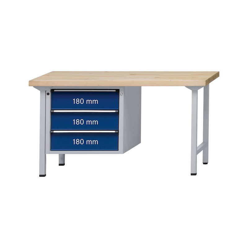 Rev 706 ANKE Établi combiné 706 V plateau rev. uni. 1500x700x850 mm RAL7035/5010