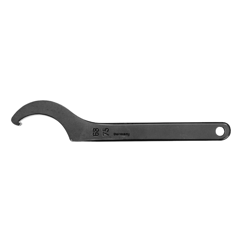 AMF Hook Wrench 40-42mm With Nose - For Grooved & Bearing Nuts, Hardened Steel