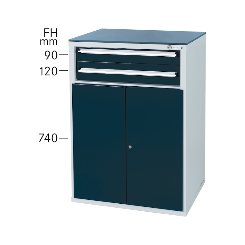 HK Drawer cabinet system 550 S with 2 drawers and 1 door HK Drawer cabinet system 550 S with 2 drawers and 1 door