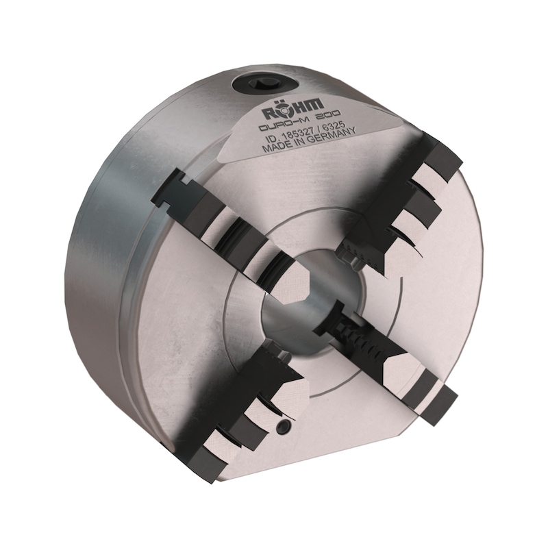 RÖHM DURO-M 4-jaw lathe chuck 250, DIN 6350, shape A, steel