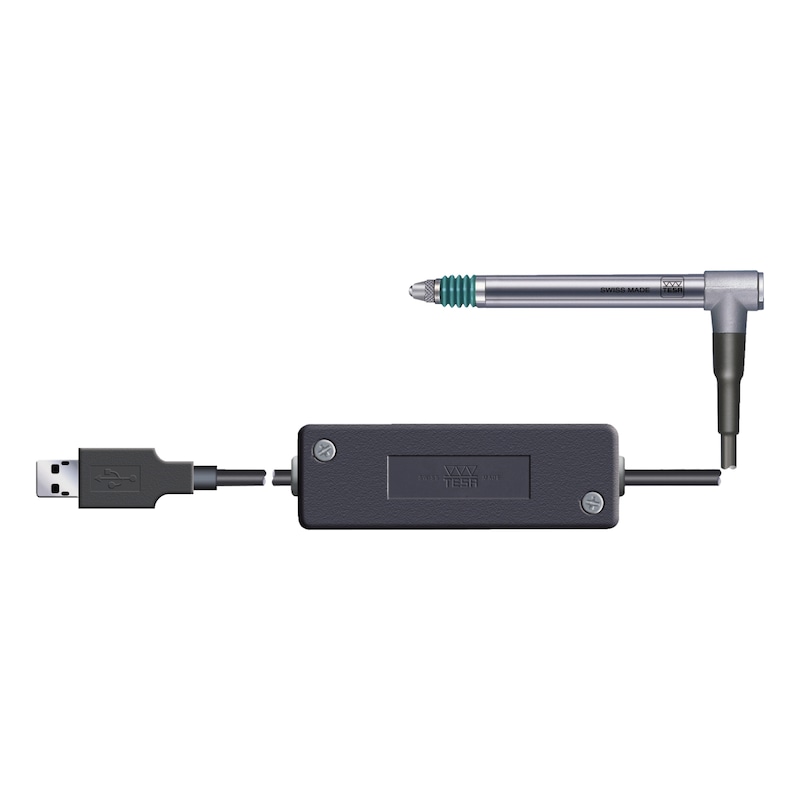 TESA TECHNOLOGY Electronic length-measuring probe GTL22, USB, measuring ...