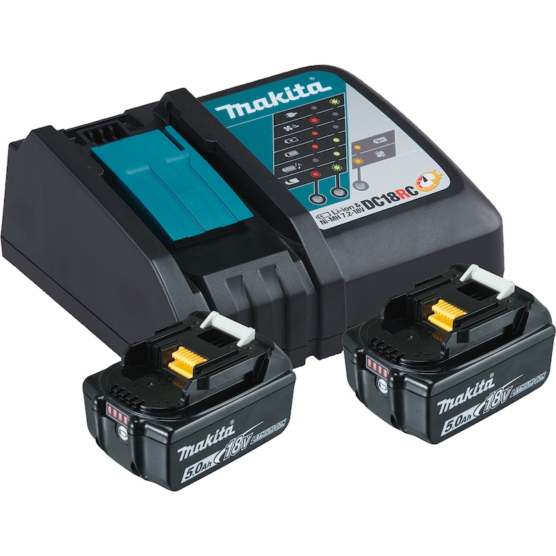 MAKITA Kit de recharge de batteries Li-ion 18 V/2x5 Ah MAKITA Kit de recharge de batteries Li-ion 18 V/2x5 Ah