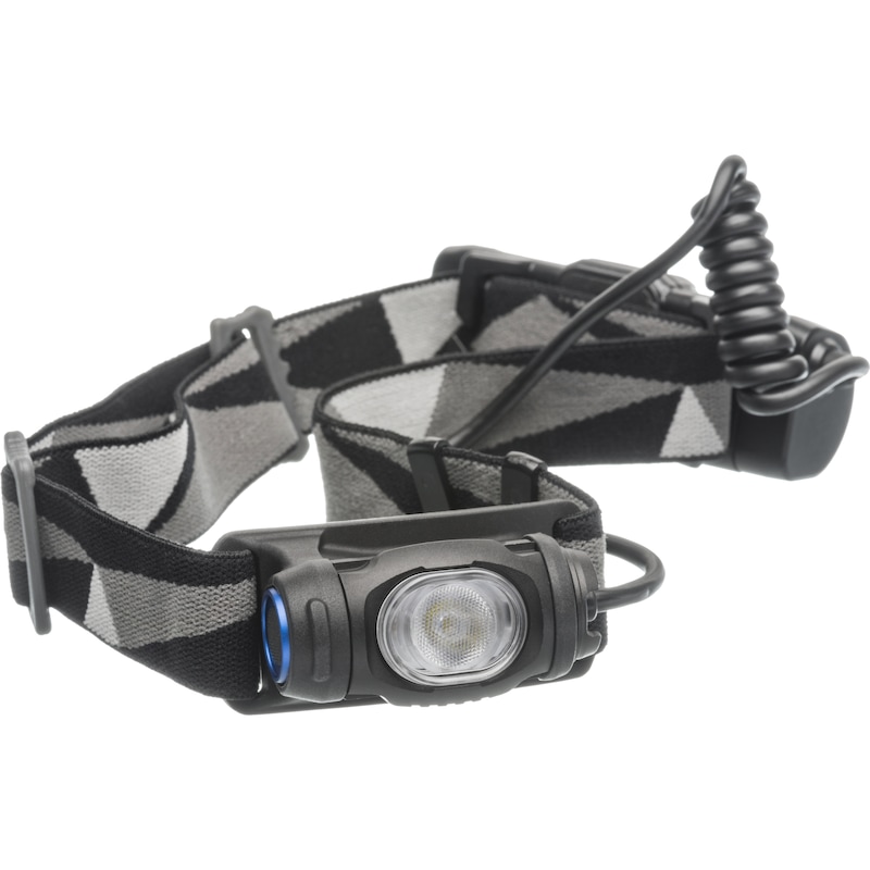 ATORN LED head lamp, battery operated - LED head lamp with aluminium housing