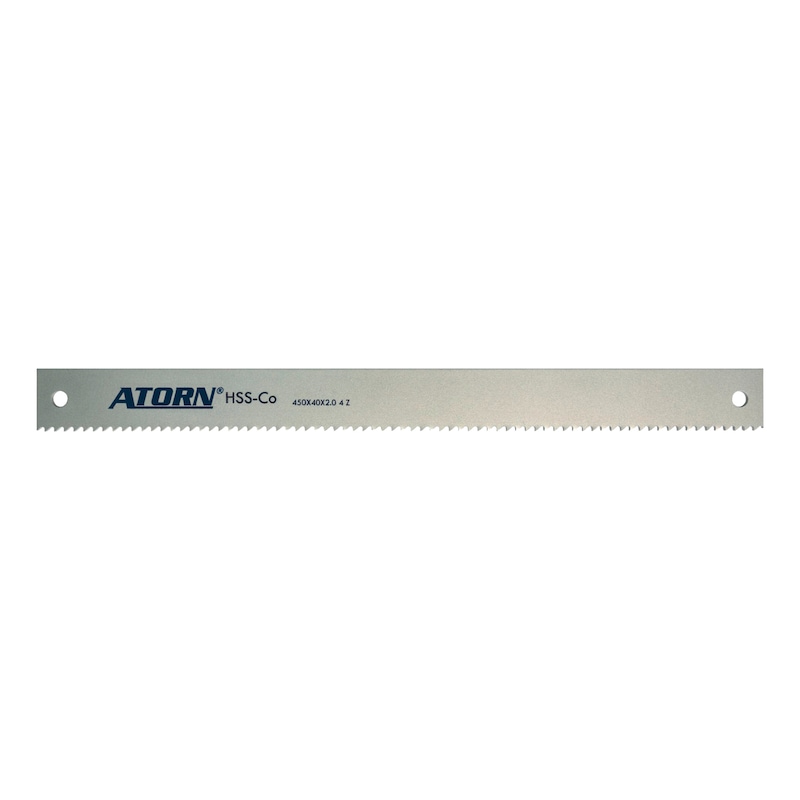 ATORN machine saw blade, HSS-Co, 450 x 40 x 2.0 mm, 8 teeth per inch - Machine saw blades for HSS-Co (HSSE) hacksaw machines