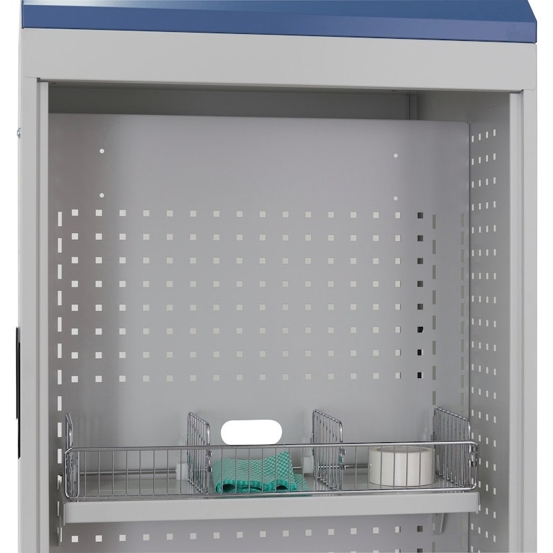 Kit de cloisonnement HK pour étagère à lattes, chromée, lxPxH : 625x214x110 mm - Kit de séparations pour étagère à lattes n° 50240 128