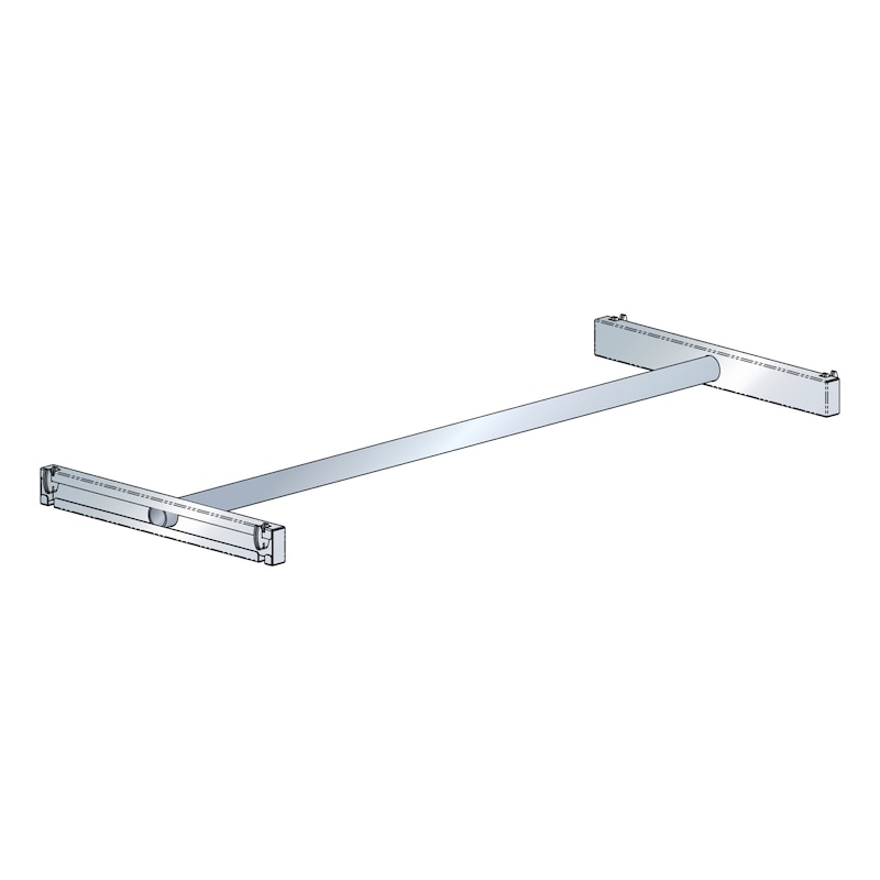 LISTA Tringle à vêtements L1006 (lxP) 650x500mm R7035 - Tringle à vêtements