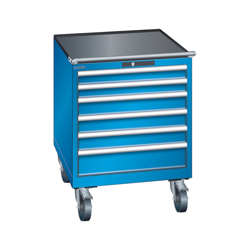 LISTA Drawer cabinet 36x36E mobile 890x717x725 mm KEY Lock R5012 6