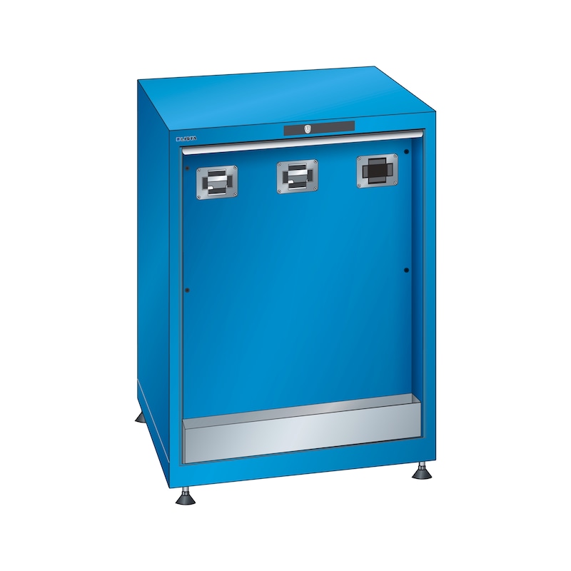 LISTA media supply cabinet 1 hose port 18x36E (WxDxH) 411x725x850 mm R5012 - Media-supply cabinet