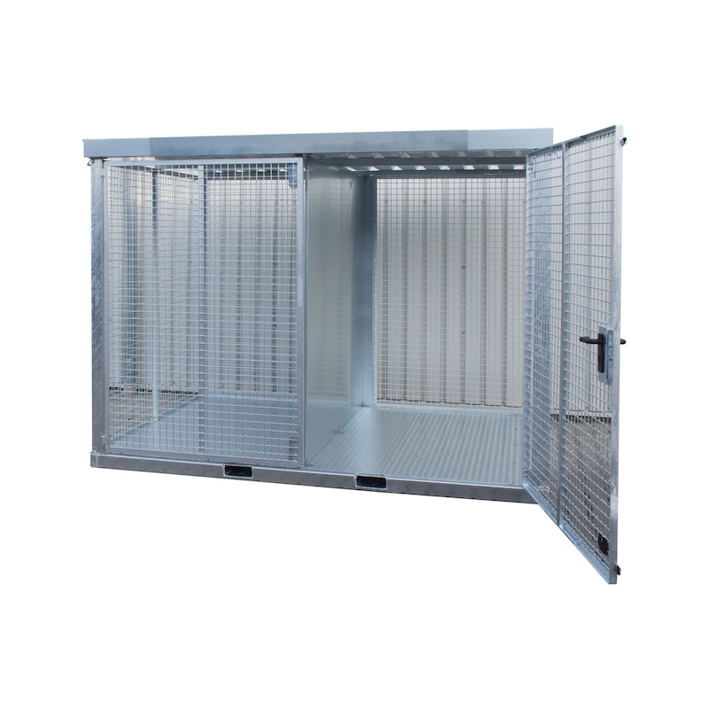 BAUER SÜDLOHN Conteneur de bouteilles de gaz 3 135x2 170x2 260 mm, sol ...