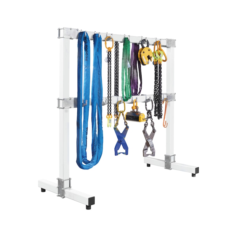 Rack for storage of slings