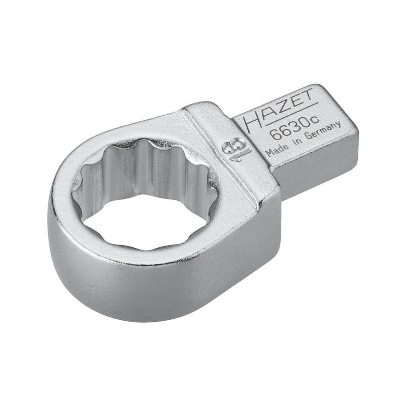 Tête interchangeable HAZET 13 mm avec douille enfichable carrée 14 x 18 mm - Adaptateur à œil