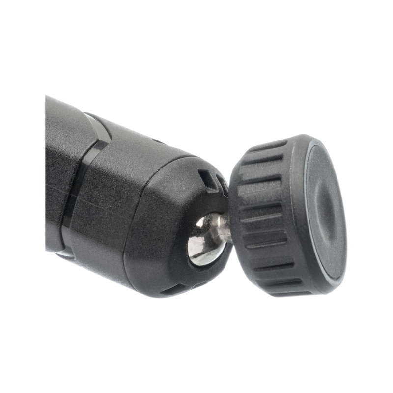 ATORN LED inspection lamp with UV function, rechargeable battery and USB - LED inspection lamp with magnetic ball joint on lamp base