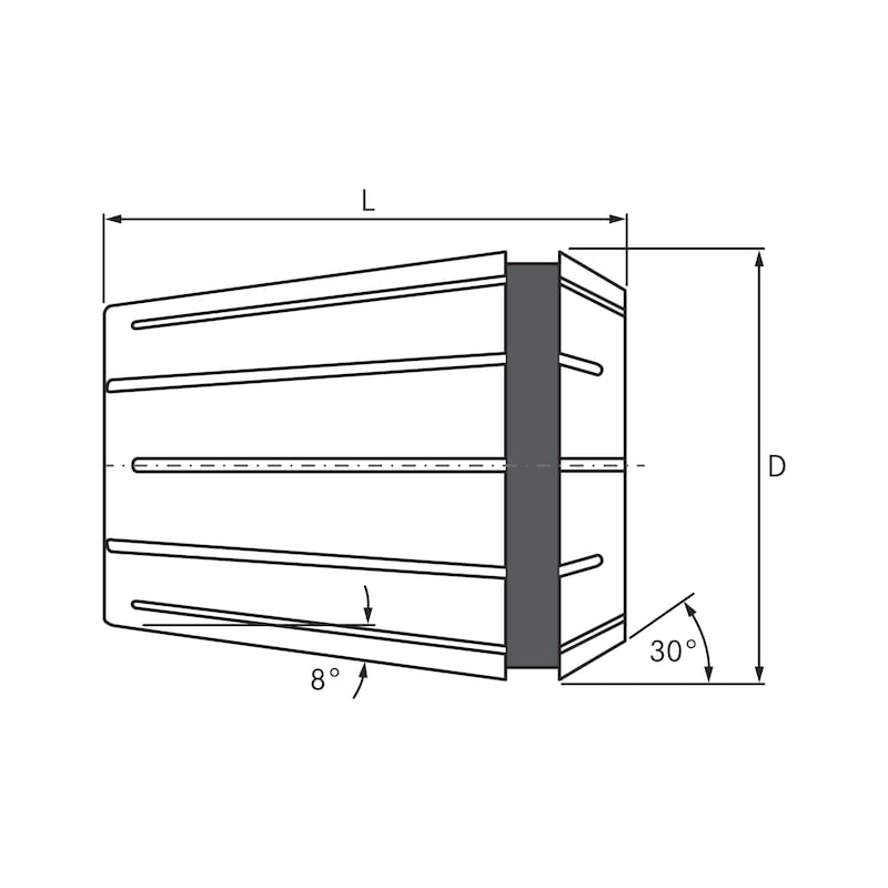 Pince de serrage ER25 UP dia. 10,0 mm étanche concentricité 2 µm - Pinces de serrage ER