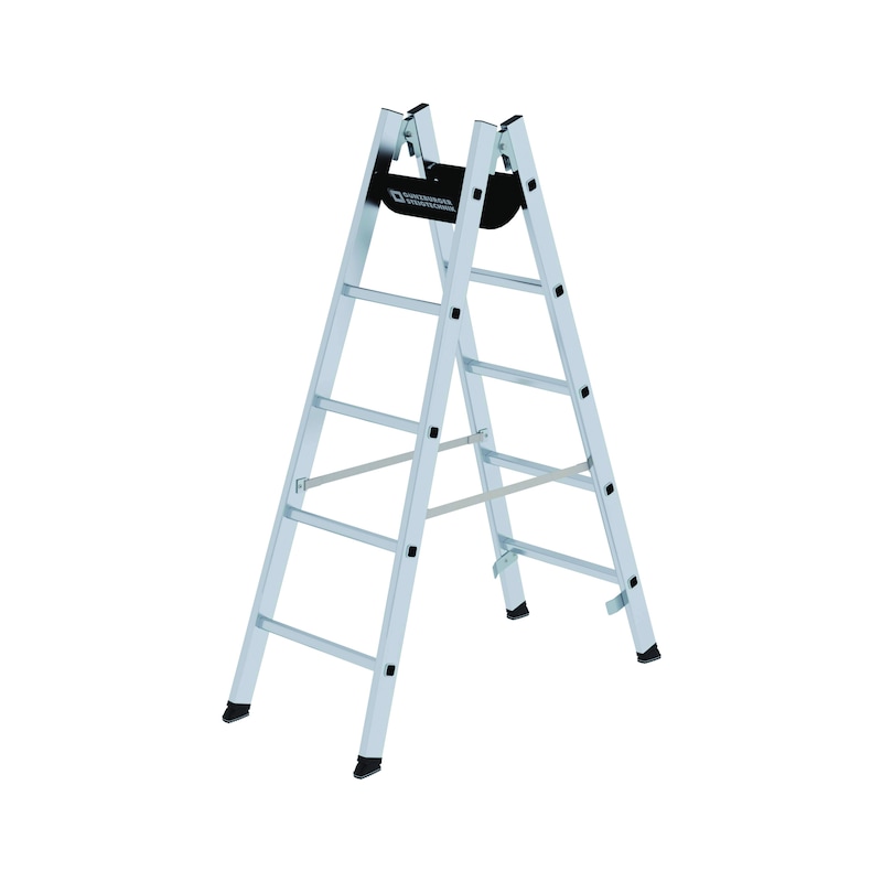 MUNK GUENZBURGER STEIGTECHNIK Standing rung ladder, 2x5 rungs, 2-axis ...