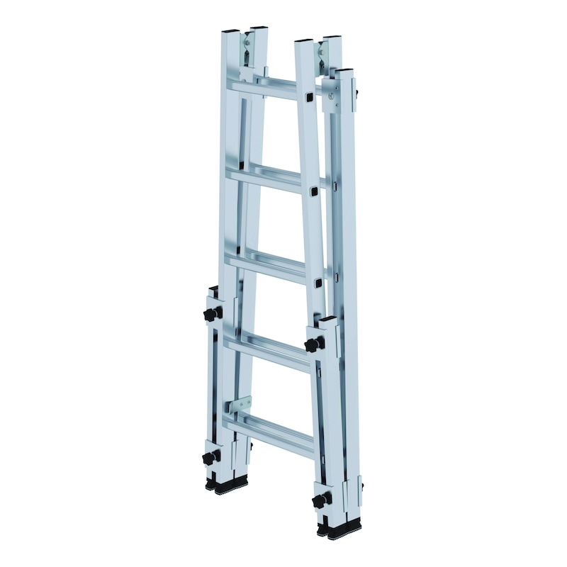 MUNK GUENZBURGER STEIGTECHNIK Aluminium standing rung ladder, stair-compatible, nivello® inside shoes MUNK GUENZBURGER STEIGTECHNIK Aluminium standing rung ladder, stair-compatible, nivello® inside shoes