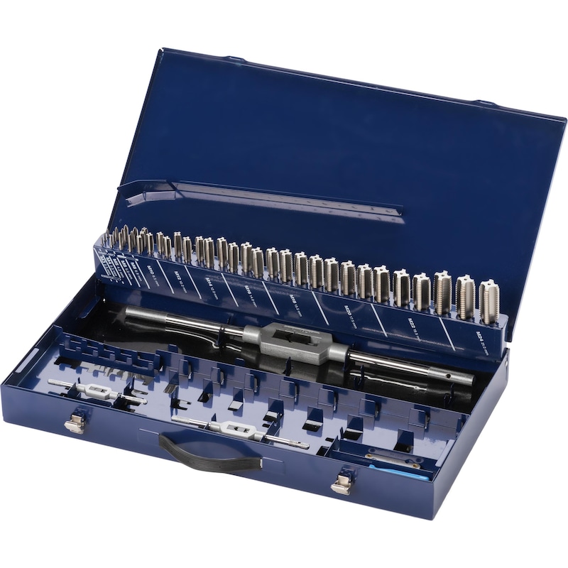 Jeu d'outils de taraudage ORION, HSS, MF3 à MF24 - Jeu d'outils de taraudage MF3 à MF24 HSS, trou débouchant/borgne, ≤ 1xD