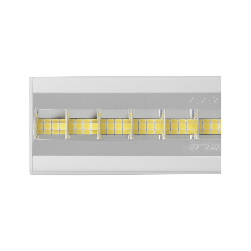 Eclairage poste trav. HK, LxlxH 1004x64x80mm, av inter marche/arrêt, RAL 9016 - Eclairage de poste de travail à LED