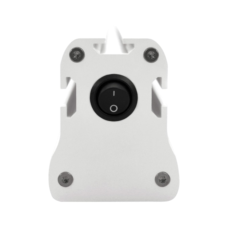 Eclairage poste trav. HK, LxlxH 1004x64x80mm, av inter marche/arrêt, RAL 9016 - Eclairage de poste de travail à LED