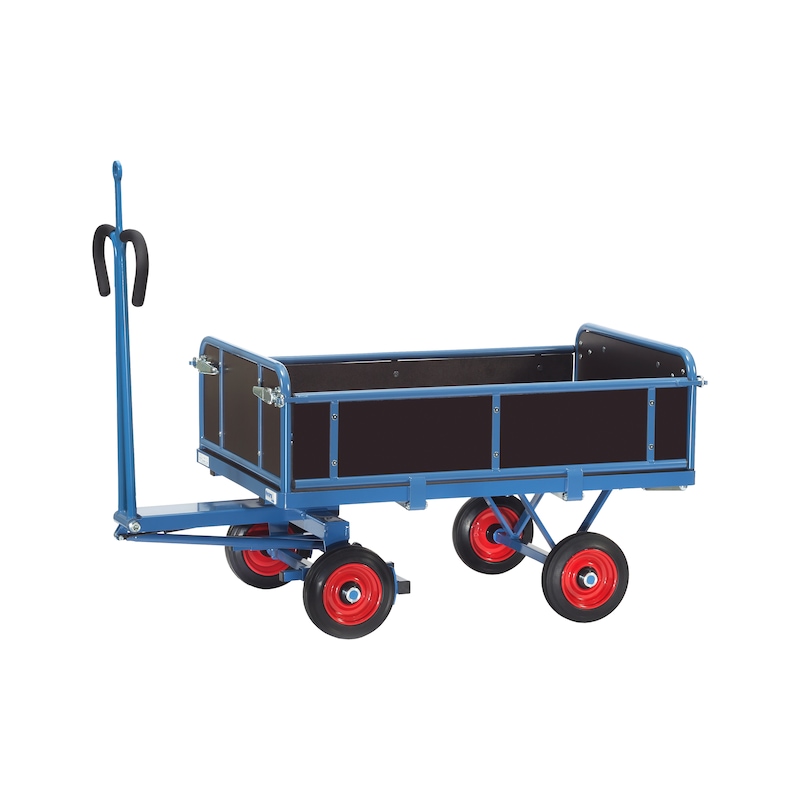 Fetra Handpritschenwagen 6456L Mit Zugöse – 2000 X 1000 Mm Ladefläche, 1250 Kg Tragkraft – Stabiler Transportbegleiter