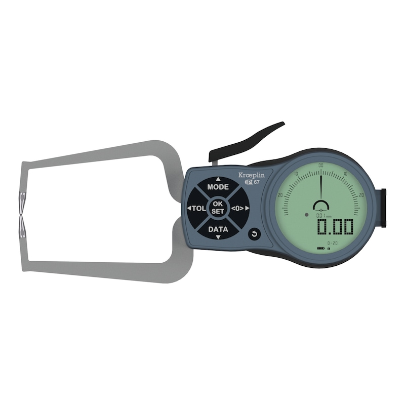 KROEPLIN Electronic measuring gauge for external measurement of grooves and thicknesses - 1 KROEPLIN Electronic measuring gauge for external measurement of grooves and thicknesses - 1