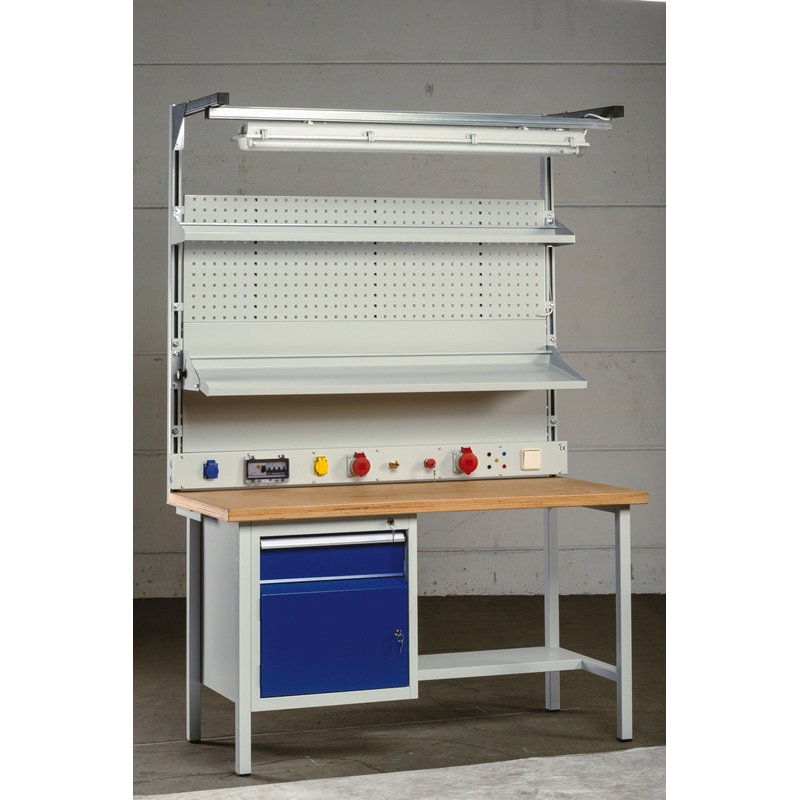 KLW-LUTZ base frame for workbench mounting under panel type 1 1400x2000 mm
