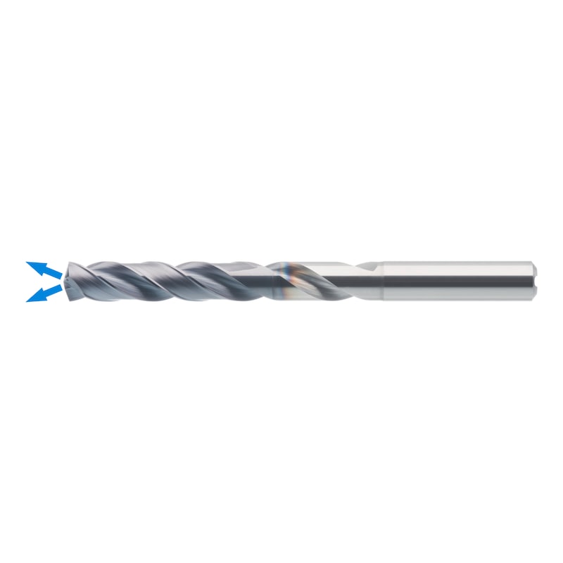 ATORN solid carbide drill UNI TiAlNplus 8xD with IC 7.6 mm - High-performance drill SC TiAlNplus HPC 8xD with internal cooling HA