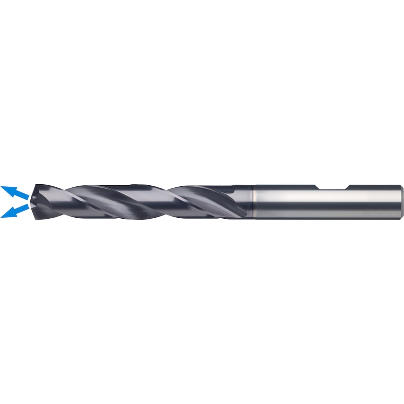 ATORN high-perf. SC drill ULTRA M HPC 5xD 5.9 mm x 6 mm x 82 mm HB internal - High-performance drill bit, solid carbide ULTRA M HPC 5xD with internal cooling HB