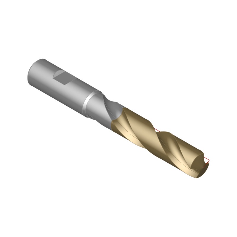 ORION high-perf. drill, SC TiAlN, HPC 5xD 16.5 mmx18 mmx143 mm HB external - High-performance drill, solid carbide TiAlN HPC 5xD without internal cooling HB