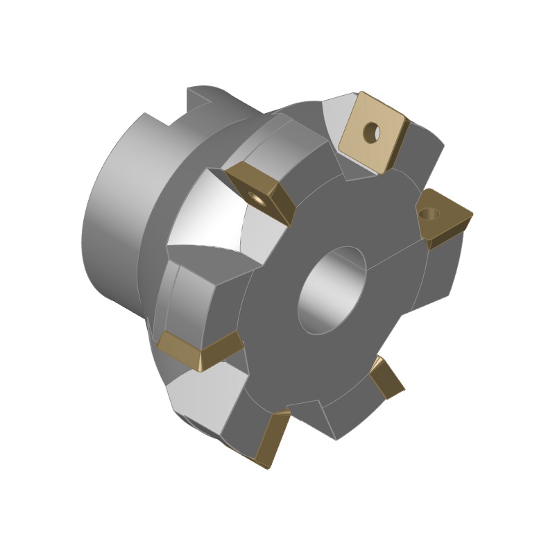 ORION angular face milling head, 90 deg., D=80.0 for ind. inserts SEET120308 T=6 - Angular milling cutter 90°