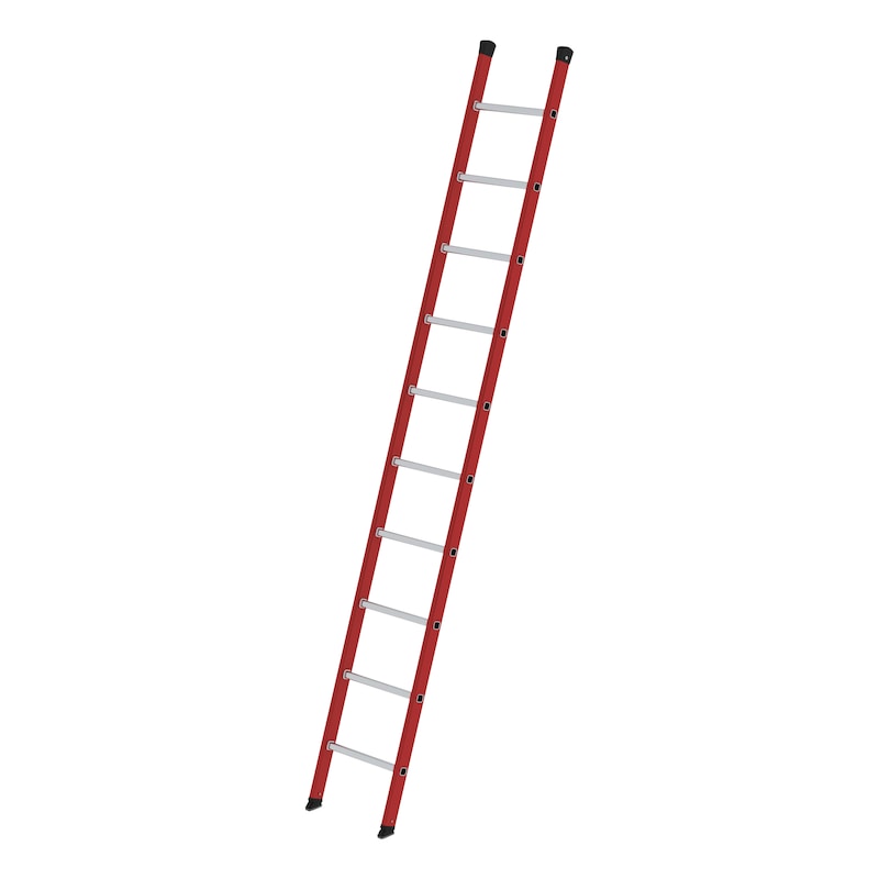 10 Rungs MUNK GUENZBURGER STEIGTECHNIK GFRP/alu. single-section rung ladder, w/o ...