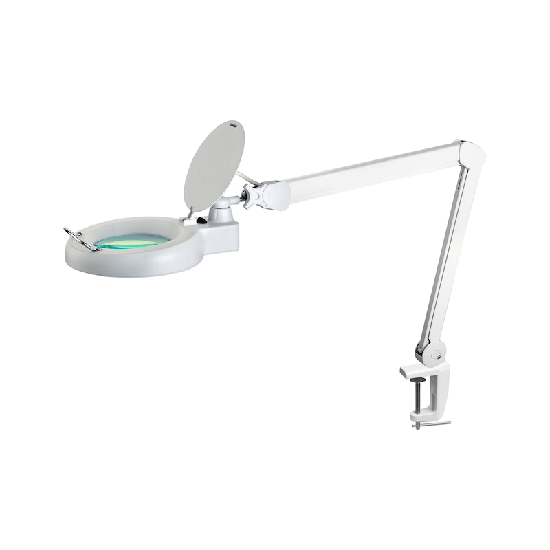 Magnifier Lamp Resolution ORION LED magnifying lamp with table clamp and 1.75x magnification