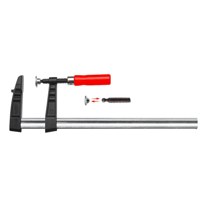 Jeu De 4 Serre-joints En F, Portée 450 Mm, Force 250 Kg, Rail Dentelé Acier – Pour Bois, Meubles, Bricolage Précis