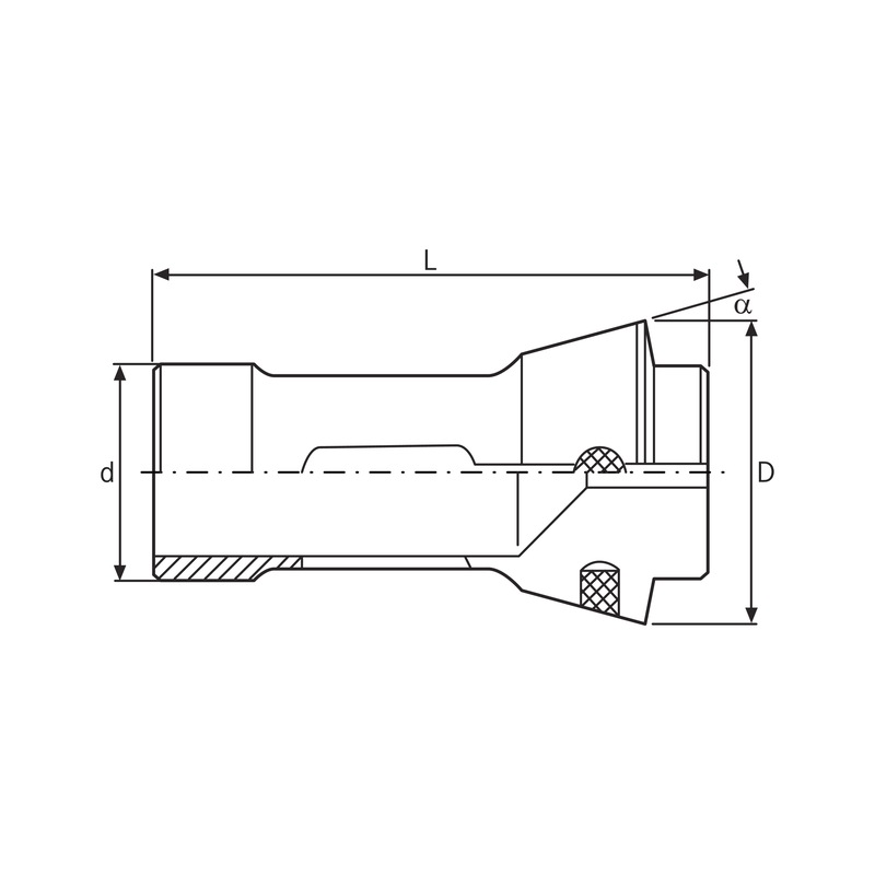 FAHRION collet chuck DIN6343 185E, round - 2 FAHRION collet chuck DIN6343 185E, round - 2