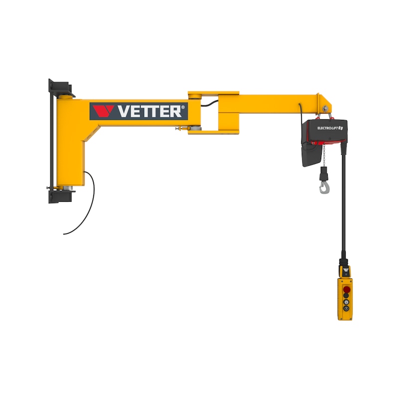 VETTER Wall-mounted slewing crane with standard chain hoist - 1 VETTER Wall-mounted slewing crane with standard chain hoist - 1