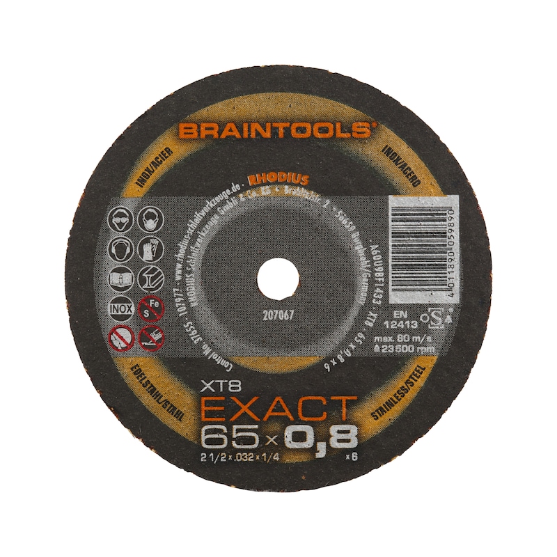 Rhodius XT10 MINI Trennscheibe 65 X 6 Mm – 1 Stück, Für Kleine Schleifarbeiten