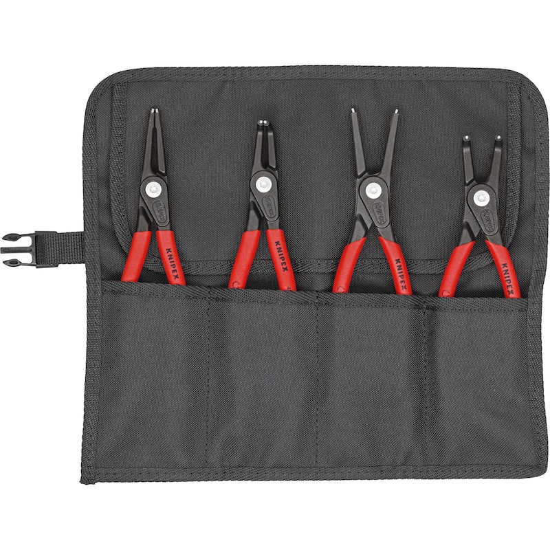 KNIPEX 精密卡簧钳4 件套，工具卷包装，J2/J21/A2/A21
