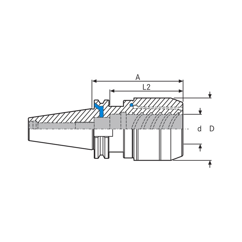 EROGLU Mandrin électrique de précision EKS SK40 - 2 EROGLU Mandrin électrique de précision EKS SK40 - 2