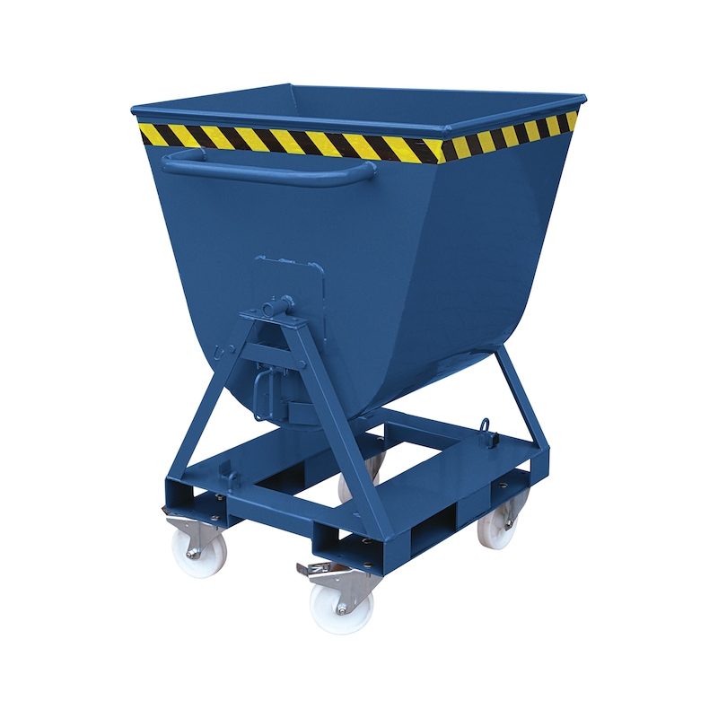 Spänekipper flach 300 kg Sieb und Hahn Volumen und Farbe Spänekipper flach 300 kg Sieb und Hahn Volumen und Farbe