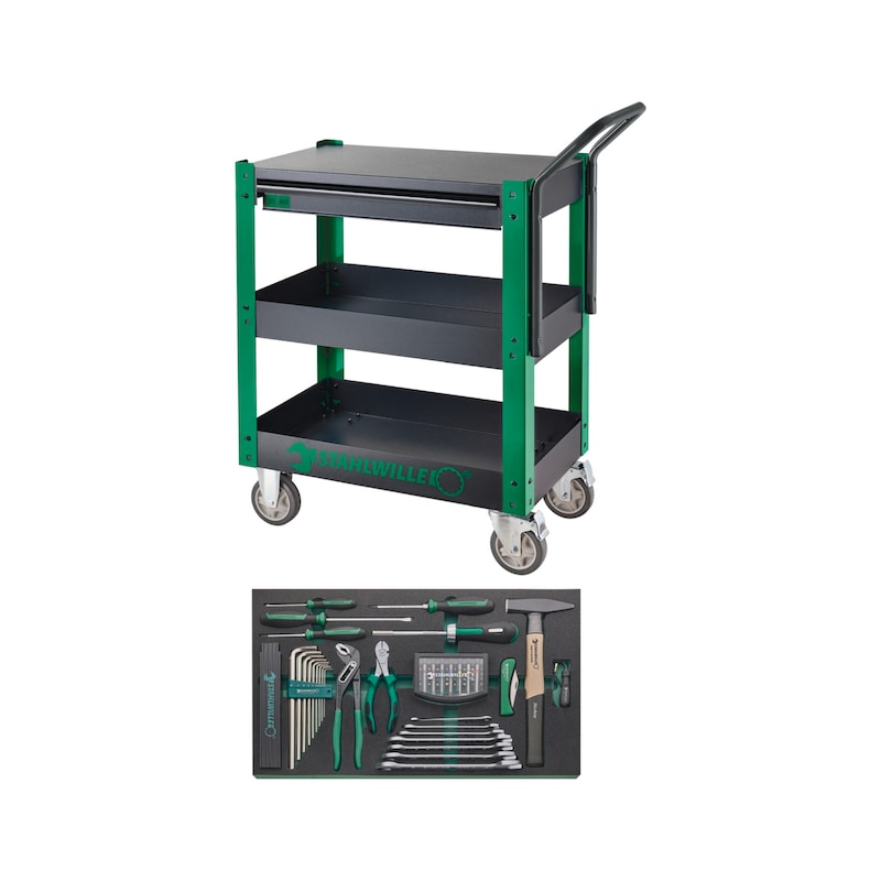 STAHLWILLE tool assortment in Service Trolley 612 83-piece 98830176