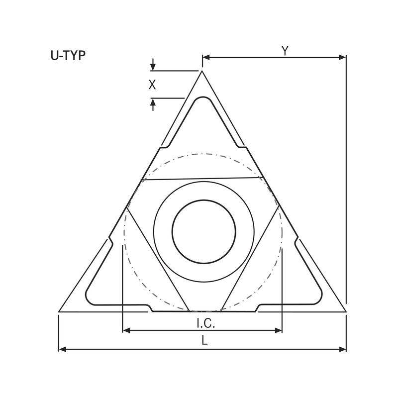 ATORN U full-profile thread cutting insert UN ER/L HC5630 - 2 ATORN U full-profile thread cutting insert UN ER/L HC5630 - 2